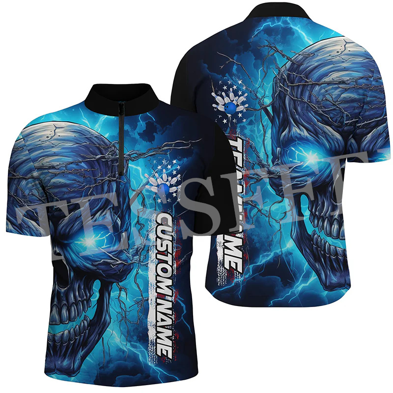 Benutzer definierte Name Strei – Short Sleeve Bowling Shirt Retro Bewertung und Preis