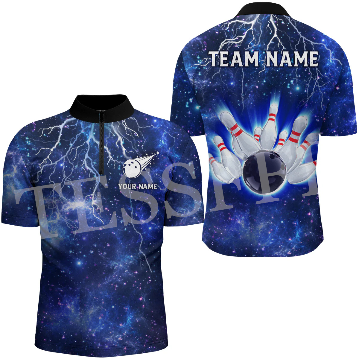 Benutzer definierte Name Strei – Short Sleeve Bowling Shirt Retro Bewertung und Preis