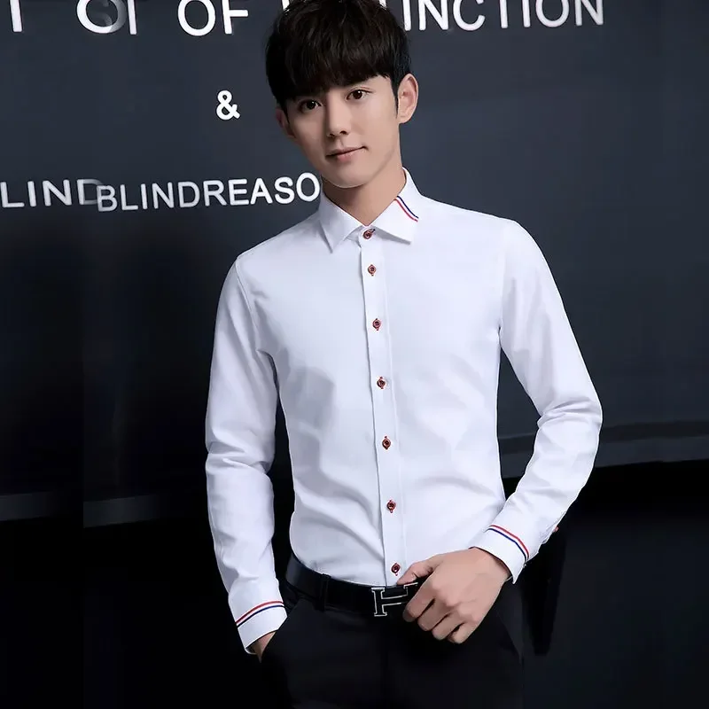 Neues Herrenhemd Koreanischer  – Oxford Cotton Casual Shirt Business Bewertung und Preis