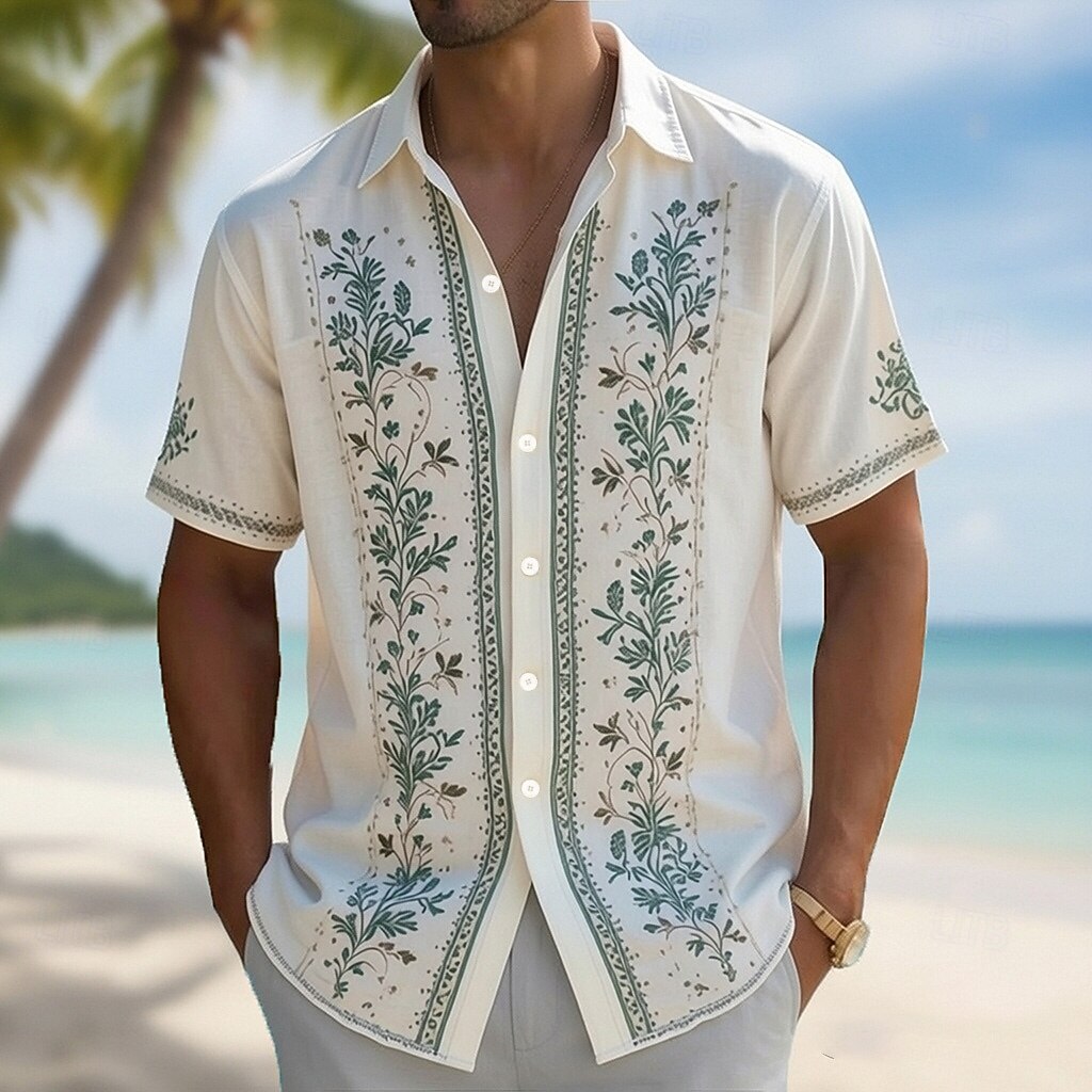 Herren-Hawaiihemd mit Umlegekr – Vintage Hawaiian Floral Shirt Bewertung und Preis